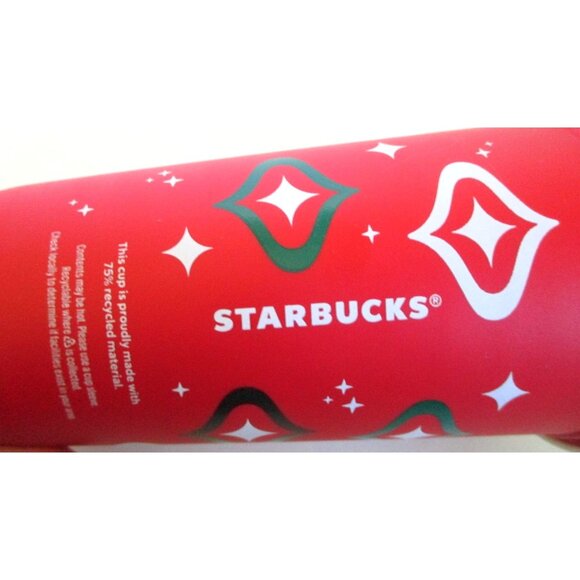 Starbucks Holiday 2023 Red Cup Day Reusable 16 oz Cup with Lid - Picture 5 of 6